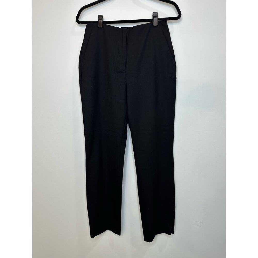 Rag & Bone Womens Pants 6 Black Dress Pants Virgin Wool Blend Slacks Stretch